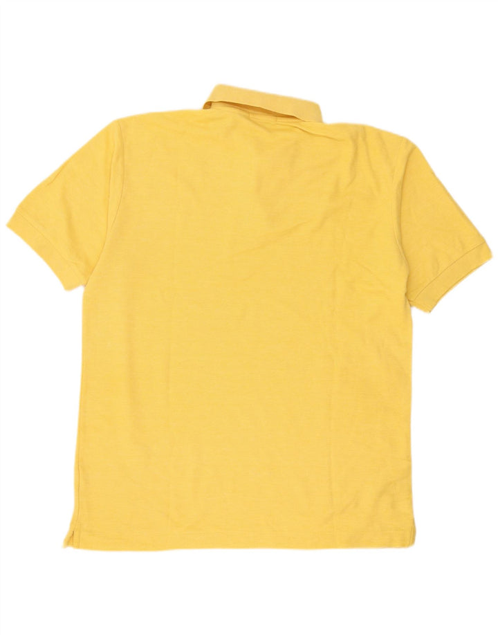 Fila Mens Polo Shirt IT 50 Medium Yellow Cotton