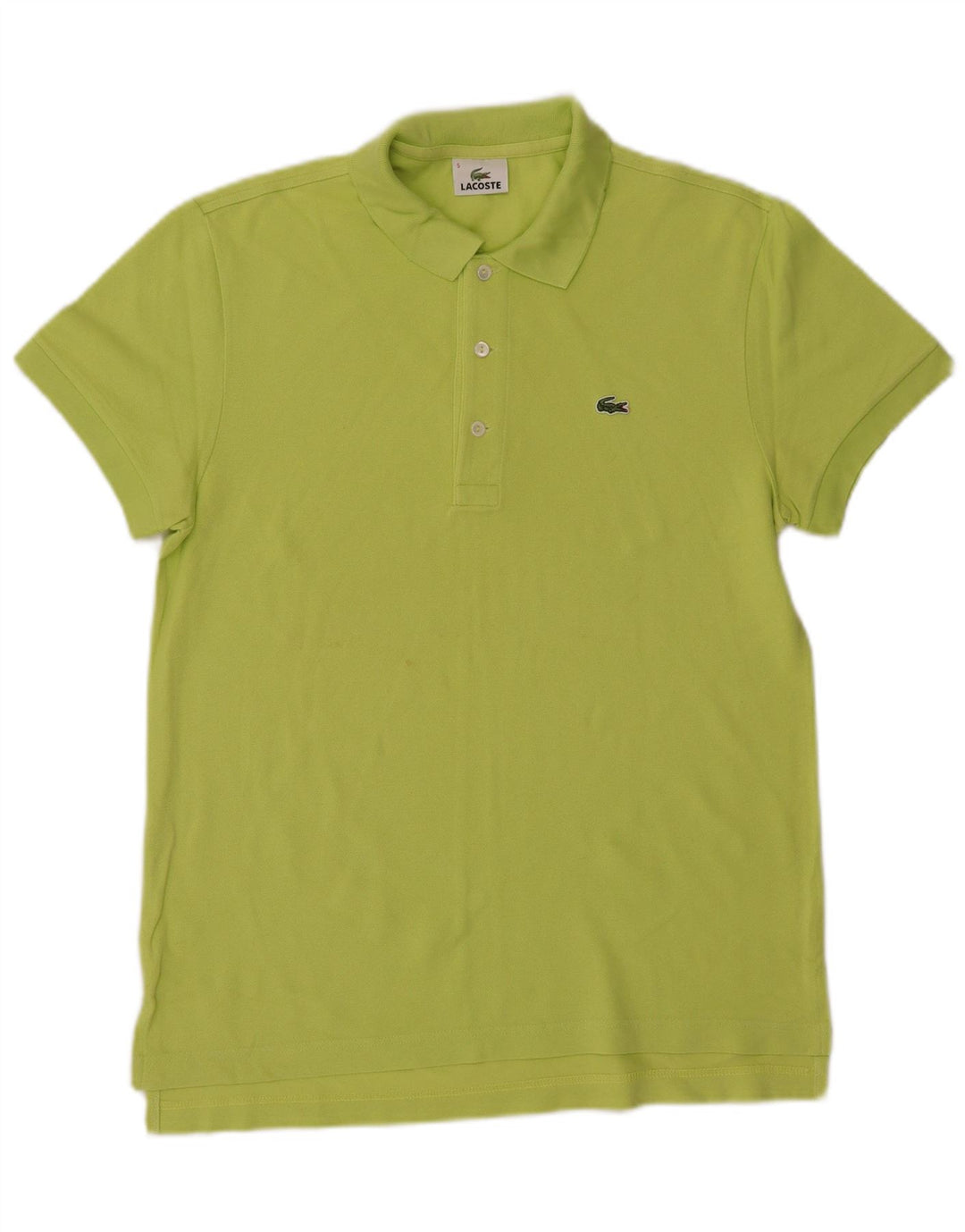 LACOSTE Mens Polo Shirt Size 5 Large Green Cotton