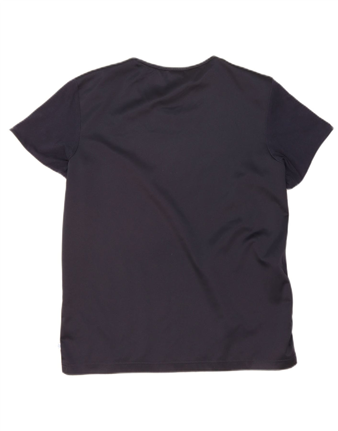 ADIDAS Womens Oversized T-Shirt Top UK 10 Small Navy Blue Cotton