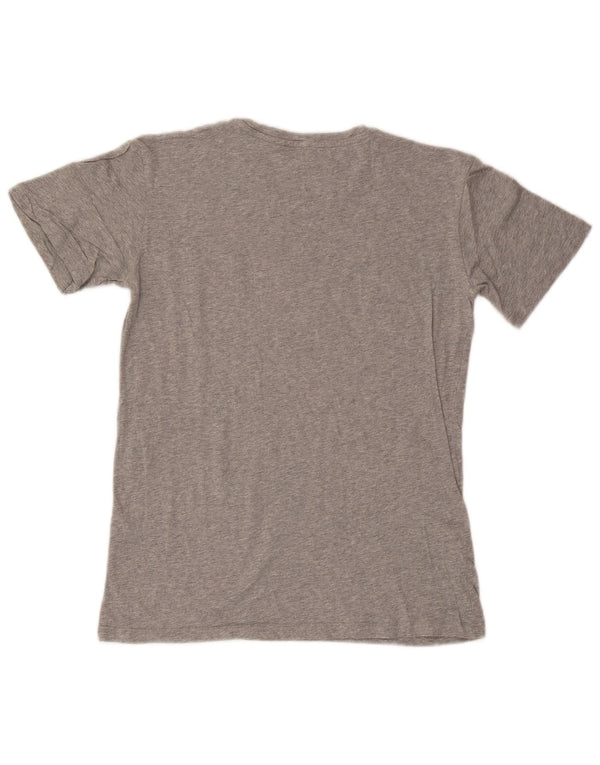 Trussardi Jeans Mens Graphic T-Shirt Top Small Grey Flecked
