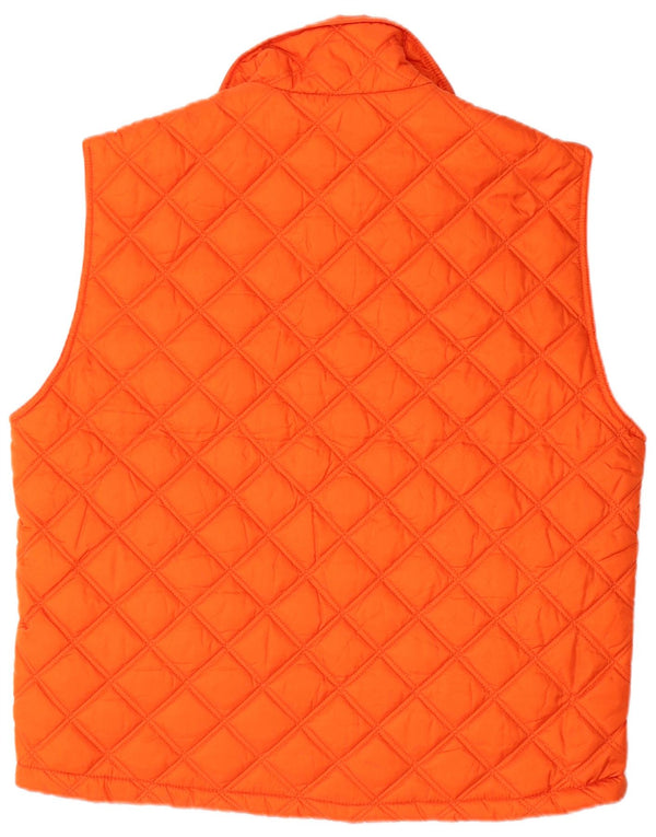 INVICTA Mens Quilted Gilet UK 38 Medium Orange