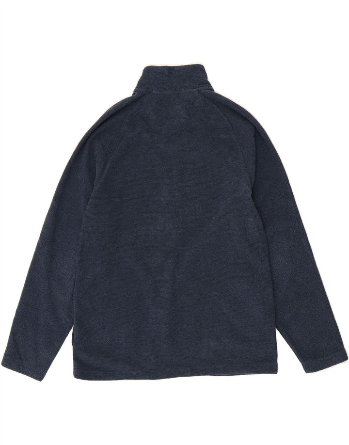 L.L.BEAN Mens Zip Neck Sweatshirt Jumper Medium Navy Blue Polyester Vintage L.L.Bean and Second-Hand L.L.Bean from Messina Hembry 