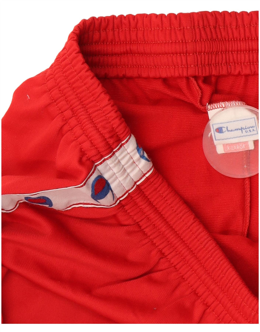 Champion Mens Graphic Tracksuit Trousers XL  Red Colourblock Polyester