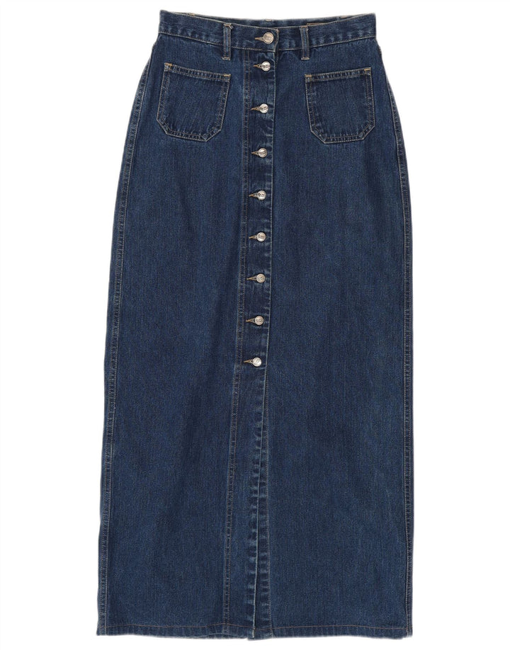 GAS Womens Denim Skirt W28 Medium Blue Cotton