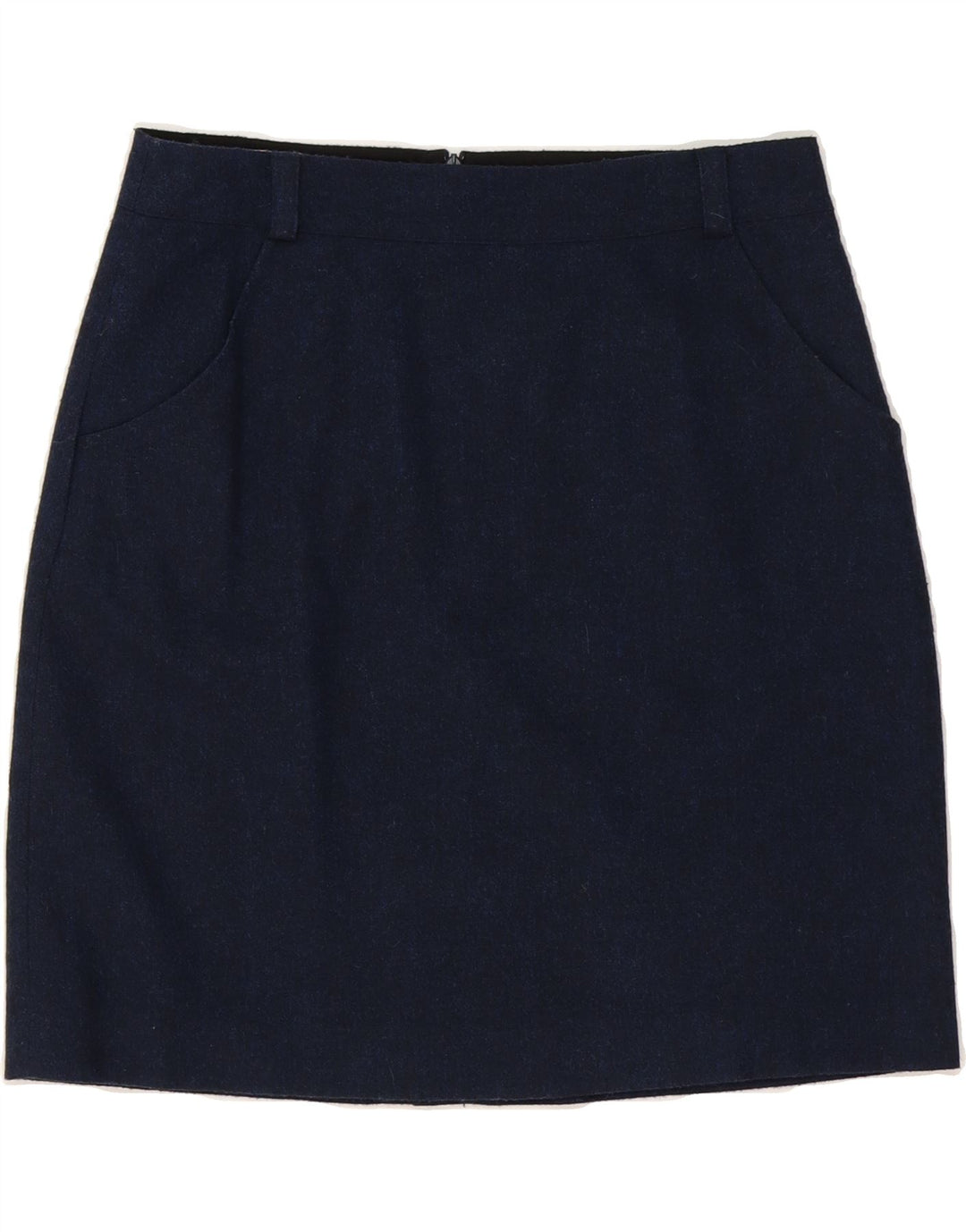 SKUNKFUNK Womens Pencil Skirt US 2 XS W30  Navy Blue Polyester Vintage Skunkfunk and Second-Hand Skunkfunk from Messina Hembry 