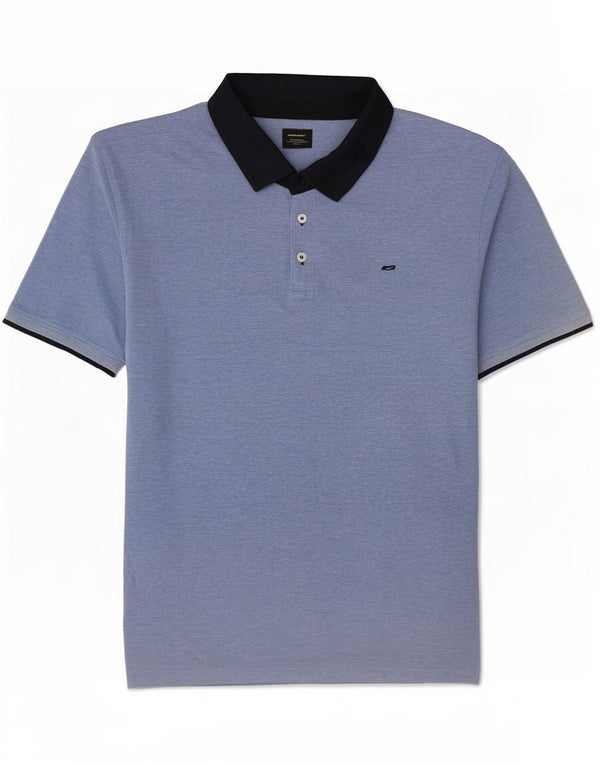 Jack & Jones Mens Polo Shirt 5XL Blue Colourblock