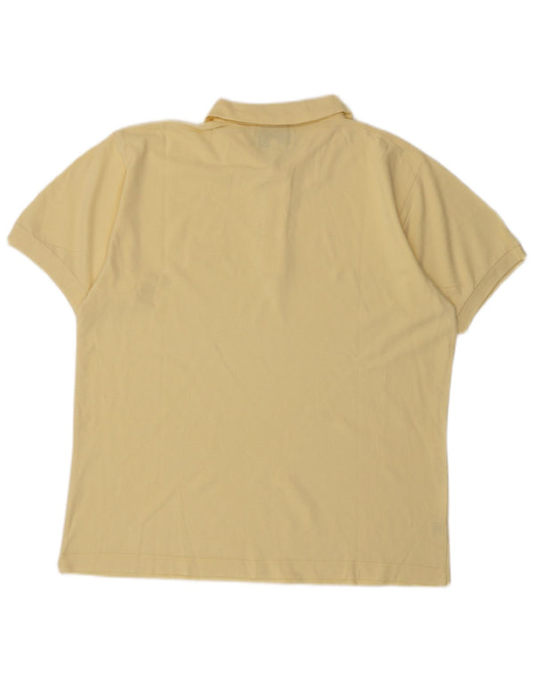 James Dillon Mens Polo Shirt Large Yellow Cotton