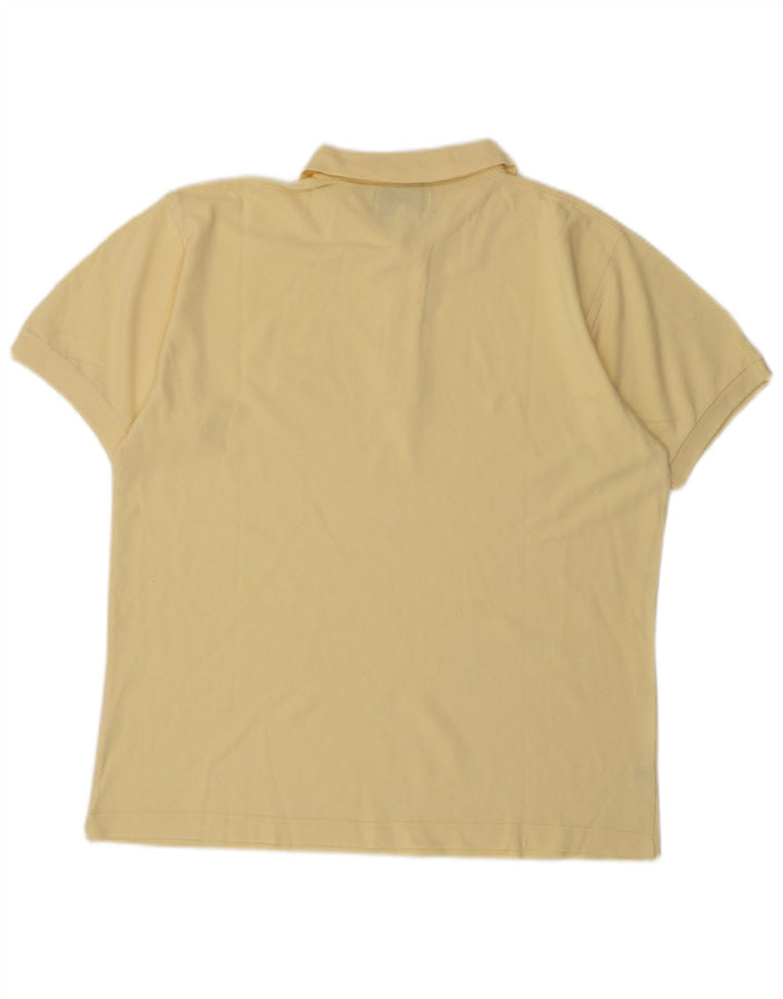 James Dillon Mens Polo Shirt Large Yellow Cotton