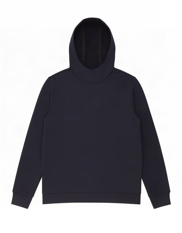 Adidas Boys Climawarm Graphic Hoodie Jumper 13-14 Years Navy Blue Polyester