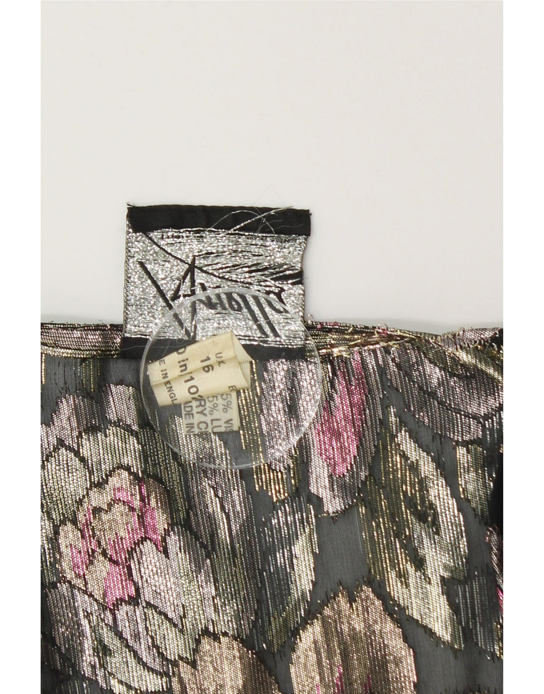 ARELLA Womens Crop Cardigan Top UK 16 Large Multicoloured Floral