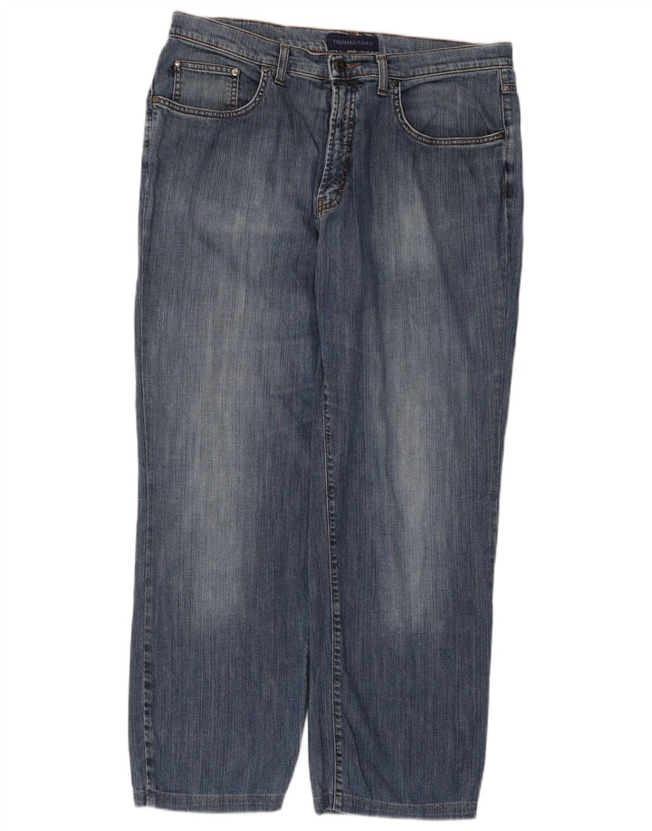 Trussardi Mens Straight Jeans W38 L30 Blue