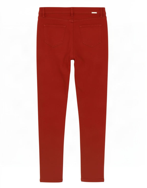 Massimo Dutti Womens Skinny Jeans EU 38 Small W28 L27 Red Cotton