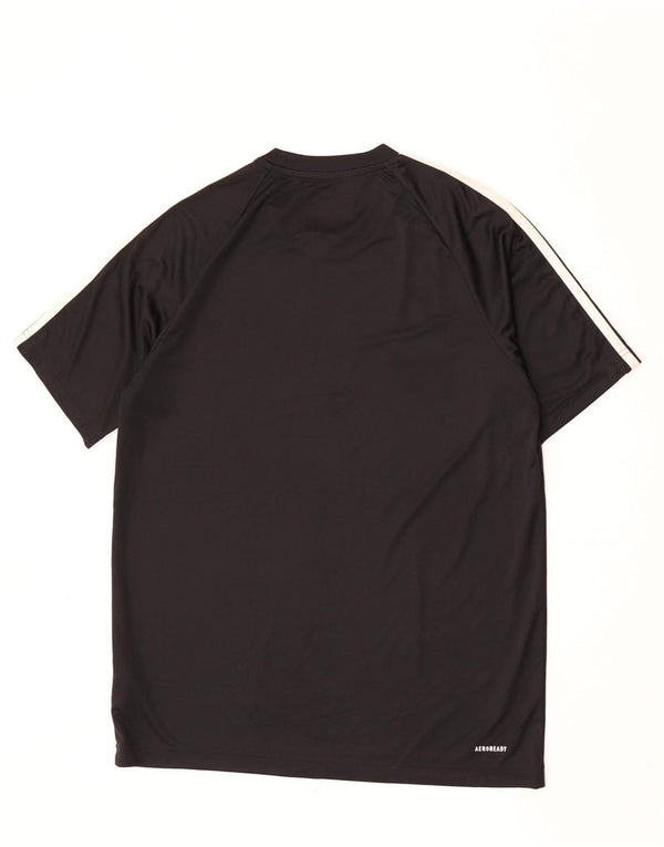 Adidas Mens Aeroready T-Shirt Top Medium Black Polyester
