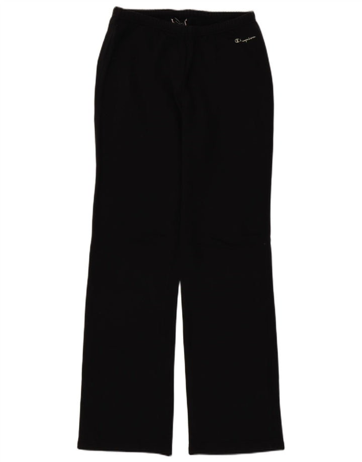 Champion Womens Tracksuit Trousers UK 12 Medium Black Cotton