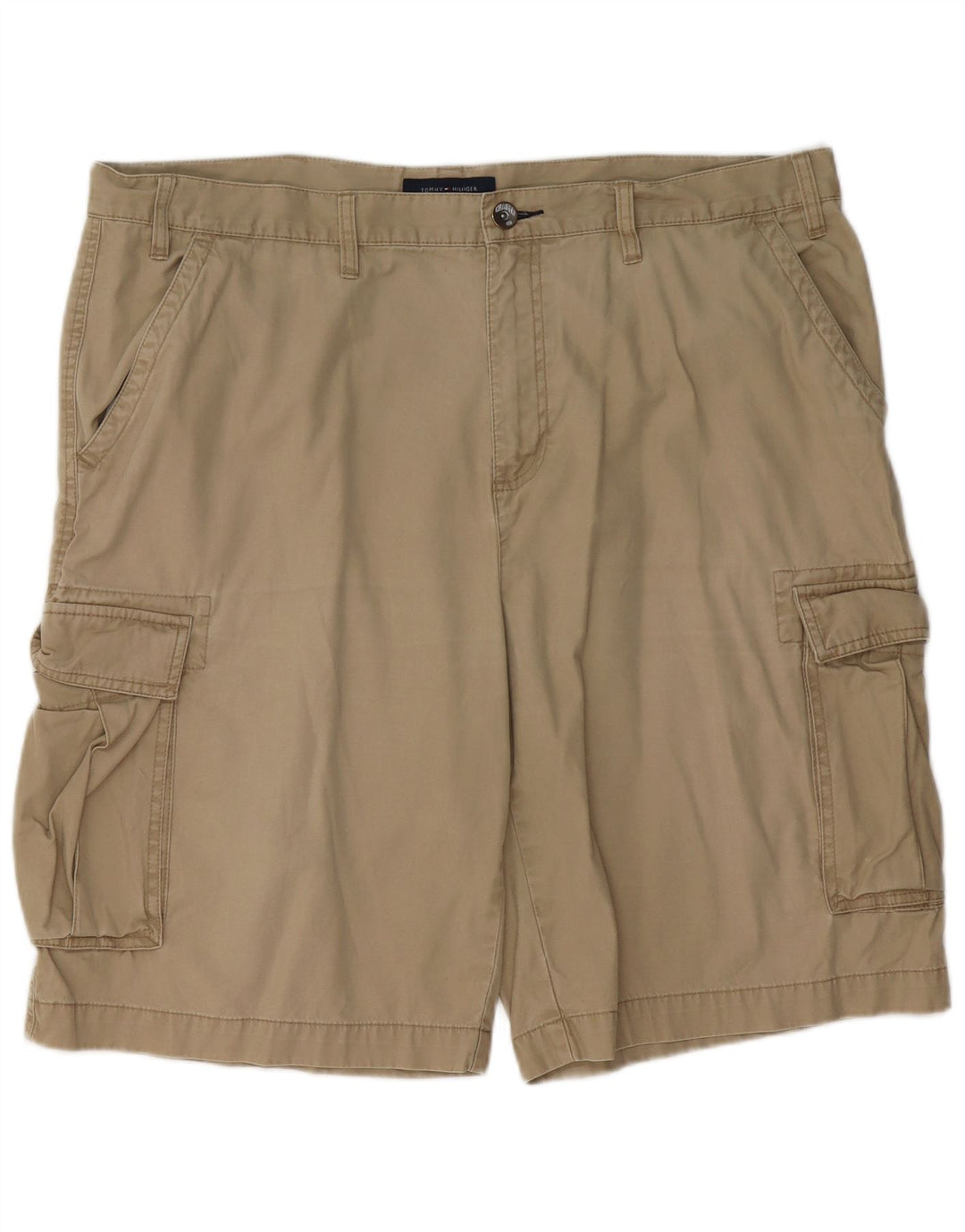 TOMMY HILFIGER Mens Cargo Shorts W40 XL  Beige Cotton