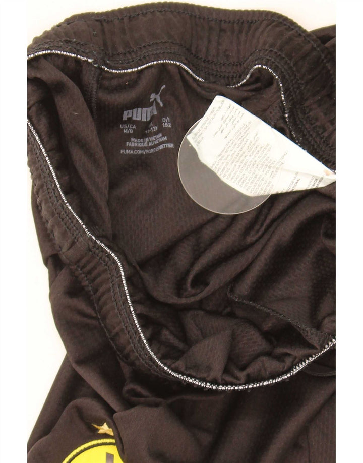 Puma Boys BVB Dortmund Sport Shorts 11-12 Years Black Polyester