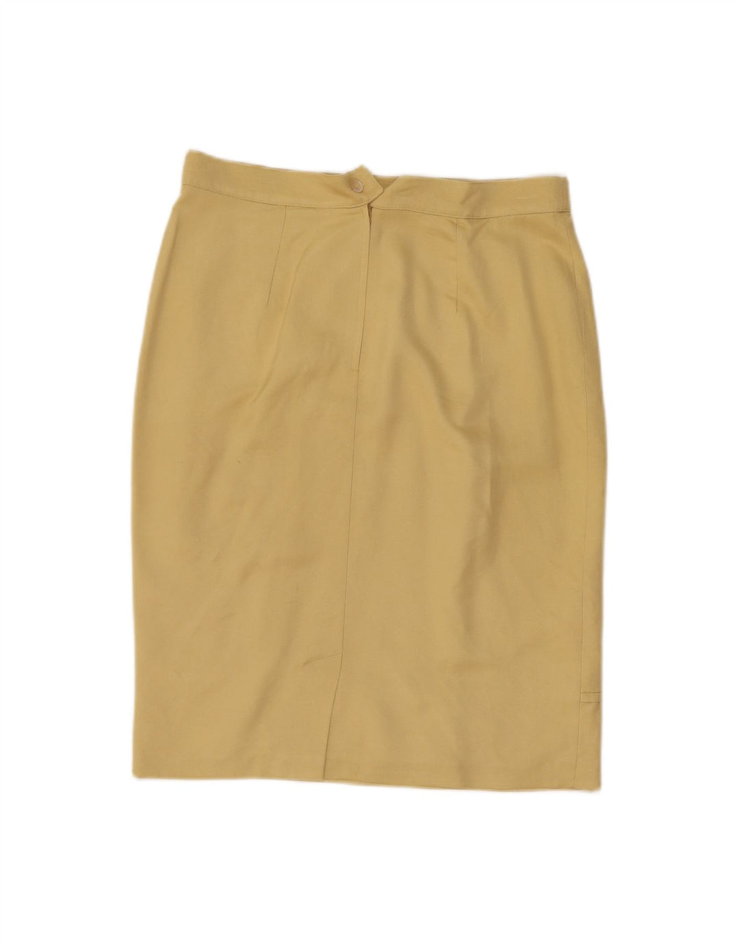 MAX MARA Womens Pencil Skirt W32 Large Yellow Silk