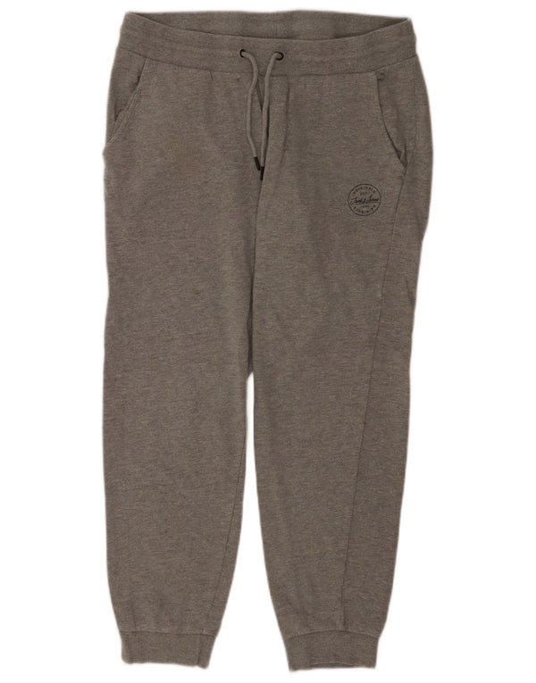 Jack & Jones Mens Tracksuit Trousers Joggers Medium Grey Flecked Cotton
