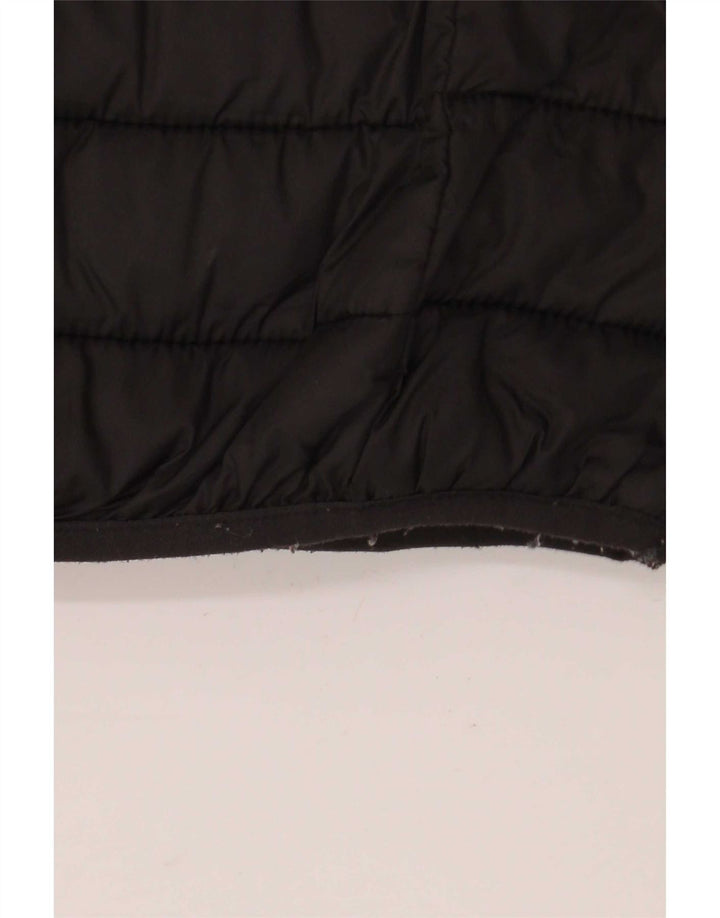Kappa Womens Hooded Padded Jacket UK 16 Large Black Polyamide