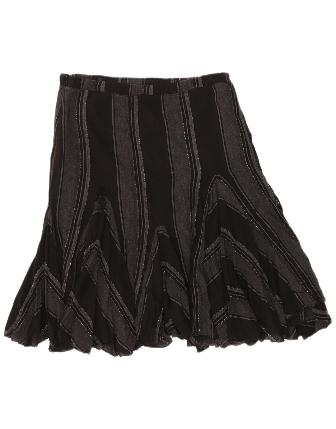 TRUSSARDI Womens A-Line Skirt IT 46 Large W32  Black Striped