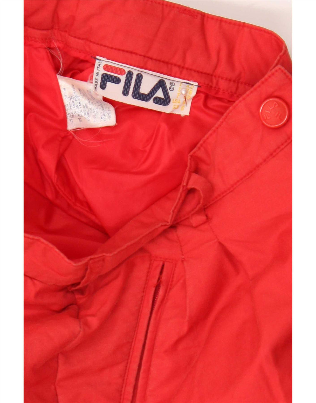 Fila Womens Ski Trousers UK 8 Small Red Cotton