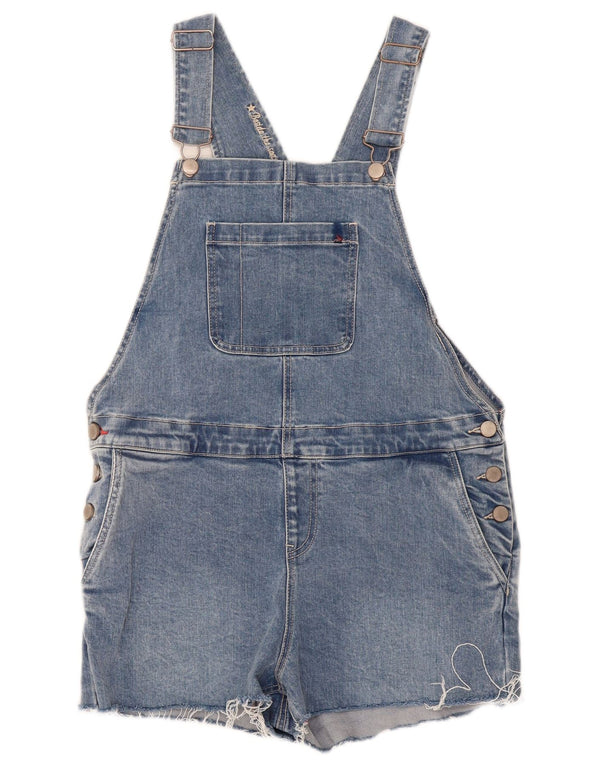 Joules Womens Dungarees Denim Shorts UK 10 Small W36 Blue Cotton