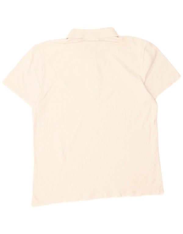 Lacoste Mens Slim Fit Polo Shirt Size 4 Medium White Cotton