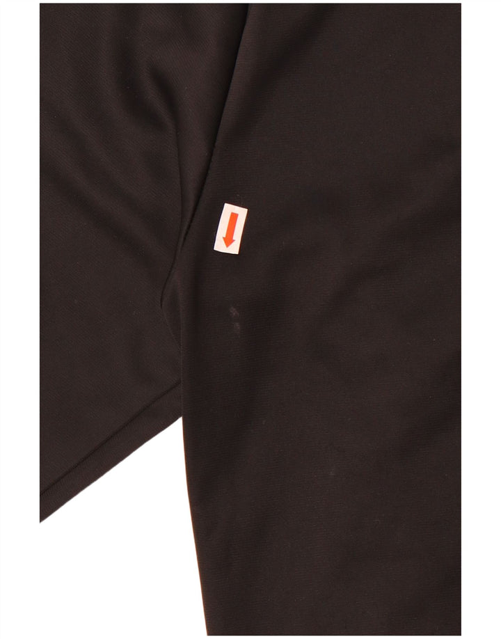 Fila Mens Graphic Tracksuit Top Jacket Small Black Polyester