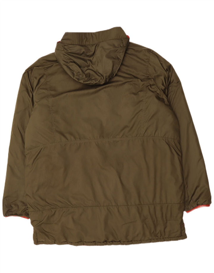 Puma Mens Arsenal Hooded Reversible Padded Jacket UK 44 2XL Red Polyester