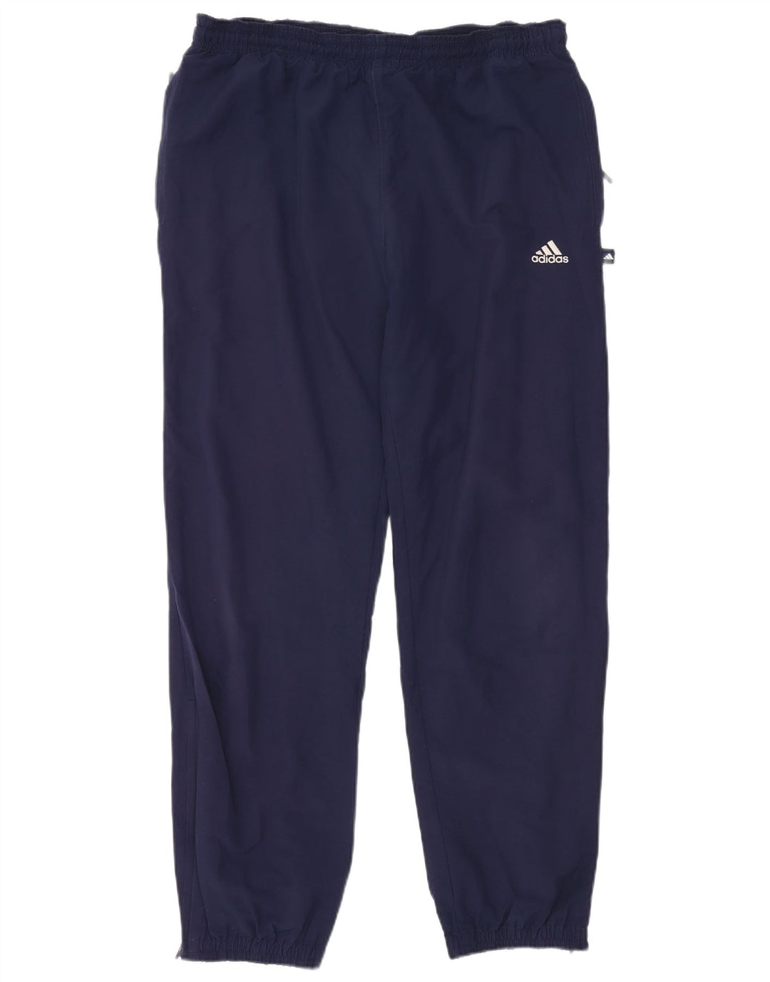 Adidas Mens Tracksuit Trousers Joggers Large Navy Blue Polyester