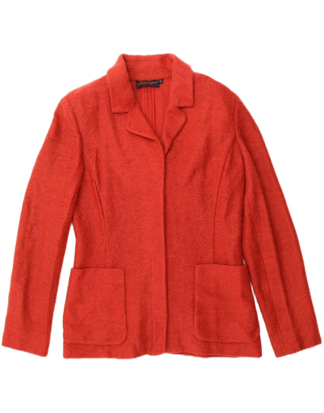 LUISA SPAGNOLI Womens Knit Blazer Jacket IT 44 Medium Red Acrylic