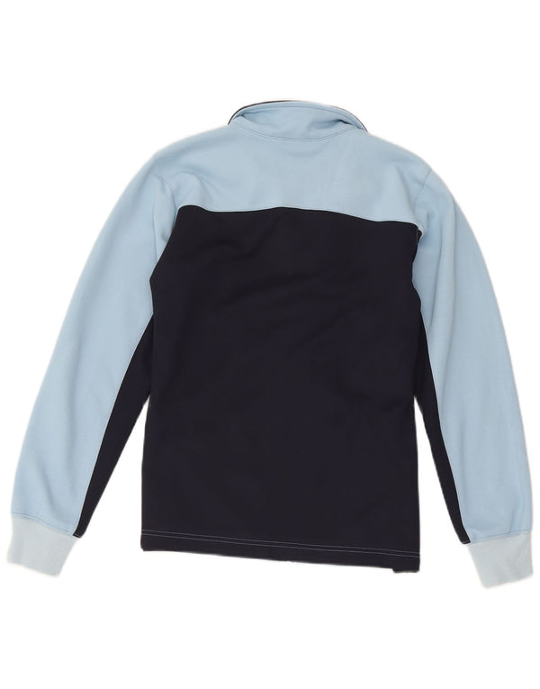 Adidas Womens Tracksuit Top Jacket UK 12 Medium Navy Blue Colourblock
