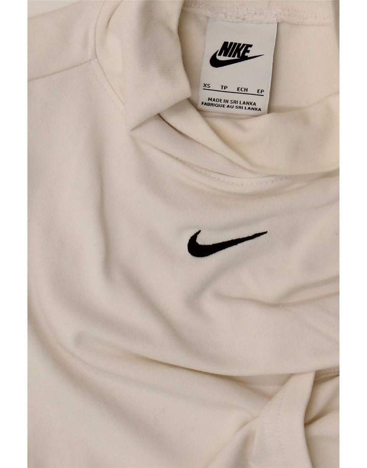 Nike Womens Crop Vest Top UK 4 XS White