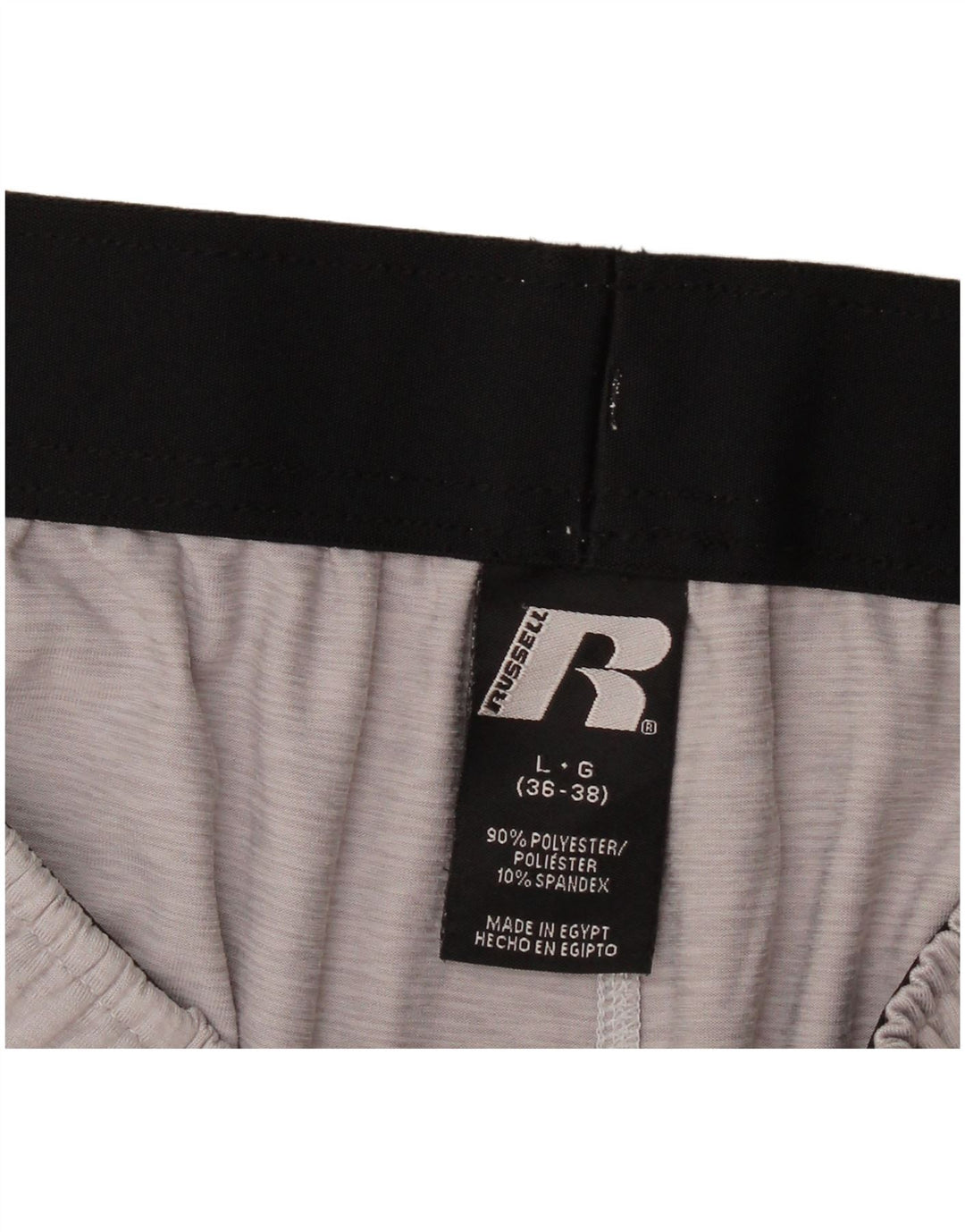 RUSSELL ATHLETIC Mens Grant Fit Sport Shorts Large Grey Polyester