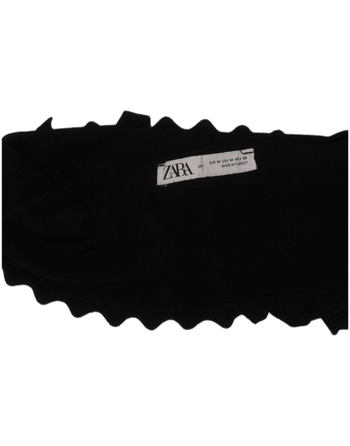 Zara Womens Bra Crop Top Medium Black Modern