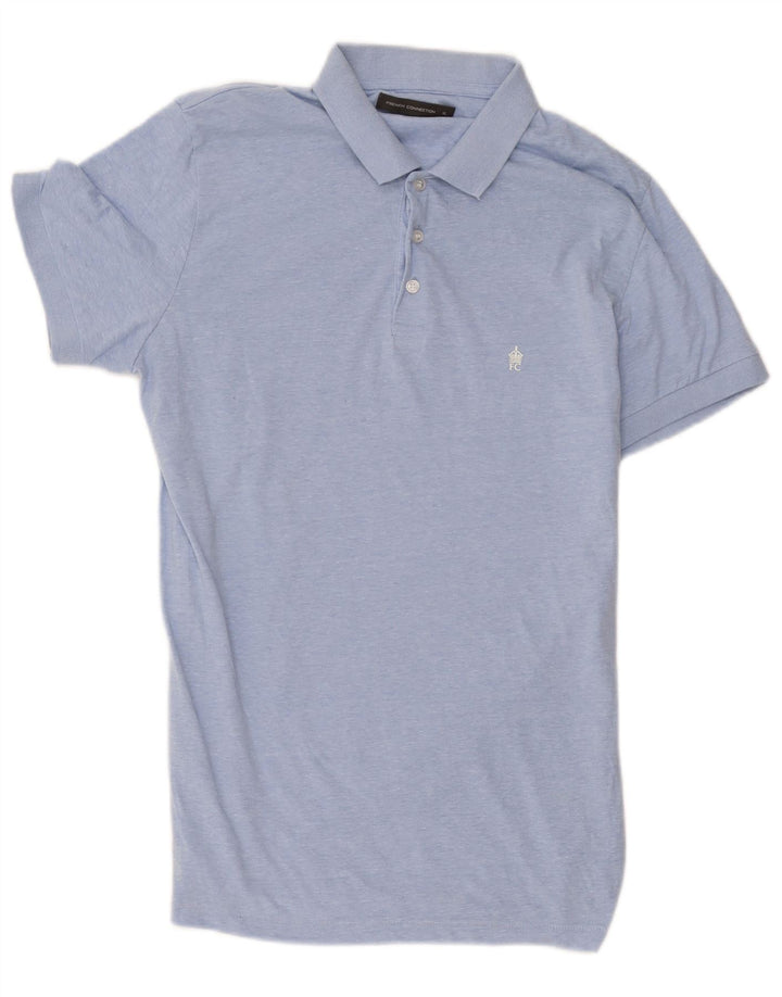 French Connection Mens Polo Shirt XL Blue Cotton