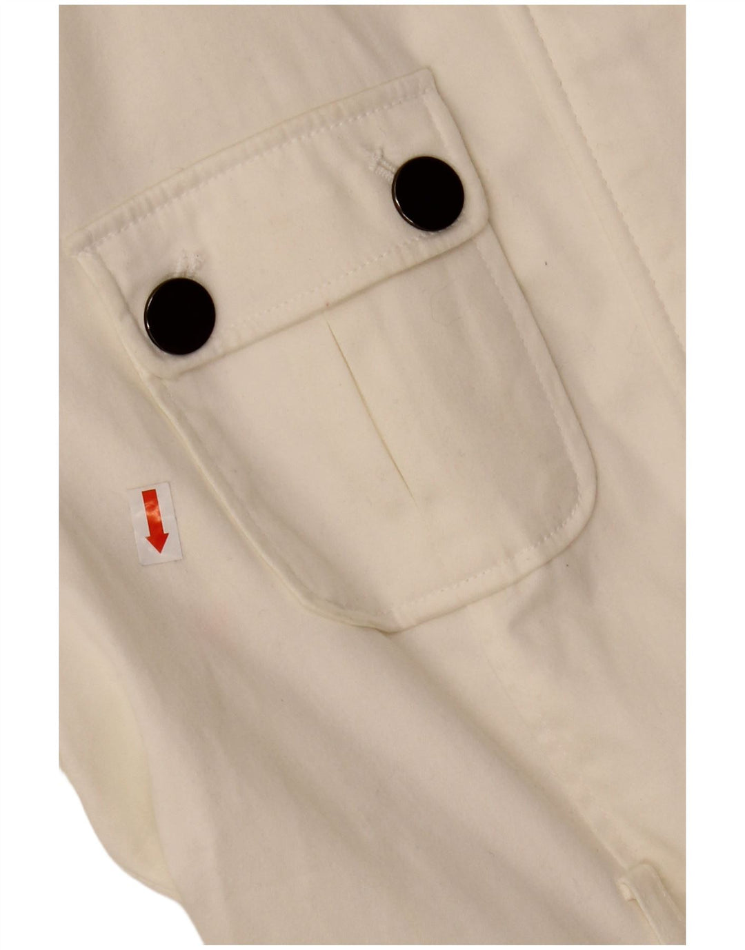 ZARA Womens Utility Jacket UK 12 Medium White Cotton