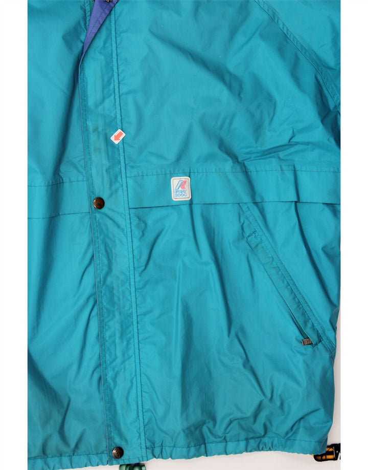 K-WAY Mens Raincoat UK 42 XL Blue Nylon Vintage K-Way and Second-Hand K-Way from Messina Hembry 