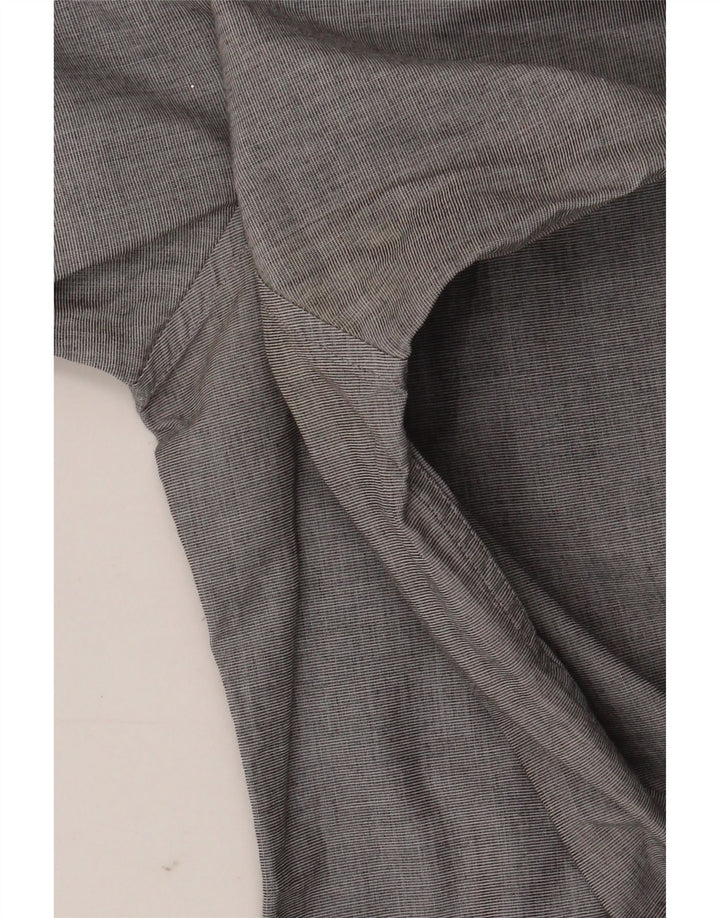 DKNY Mens Shirt Medium Grey Pinstripe Cotton