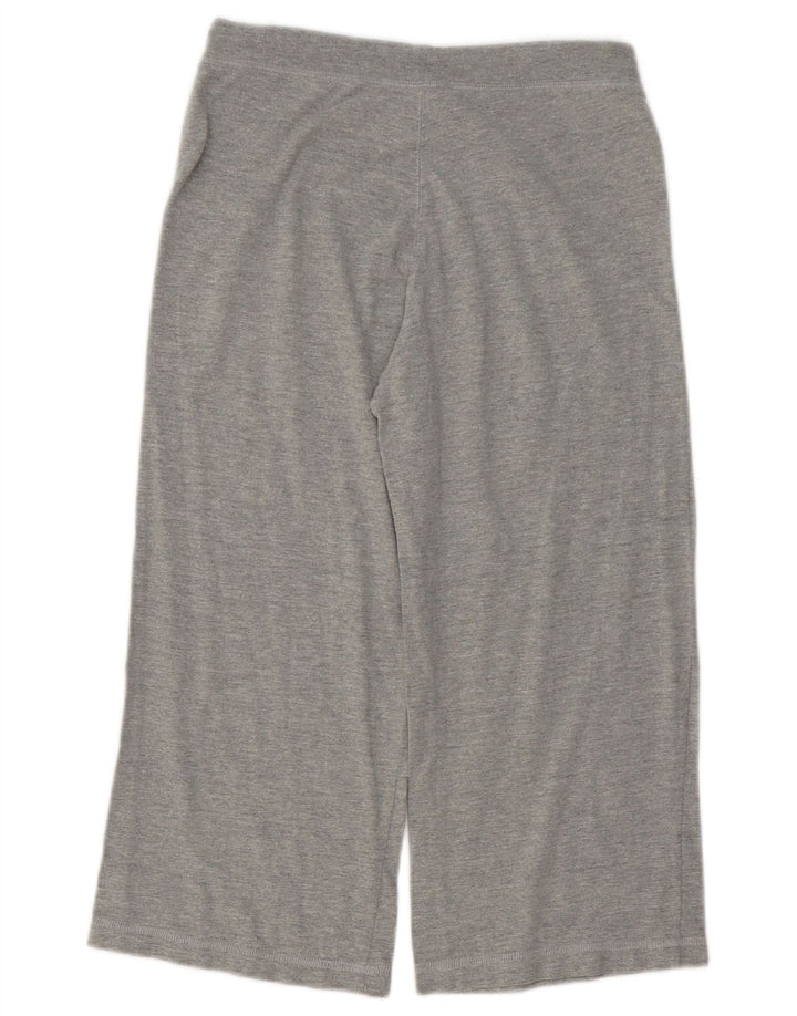 Champion Womens Capri Tracksuit Trousers UK 12 Medium  Grey Cotton