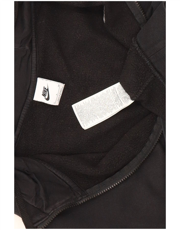 Nike Mens Zip Hoodie Sweater Small Black Cotton