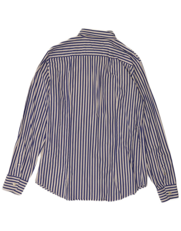 Marina Yachting Mens Shirt Size 41 Medium Blue Striped