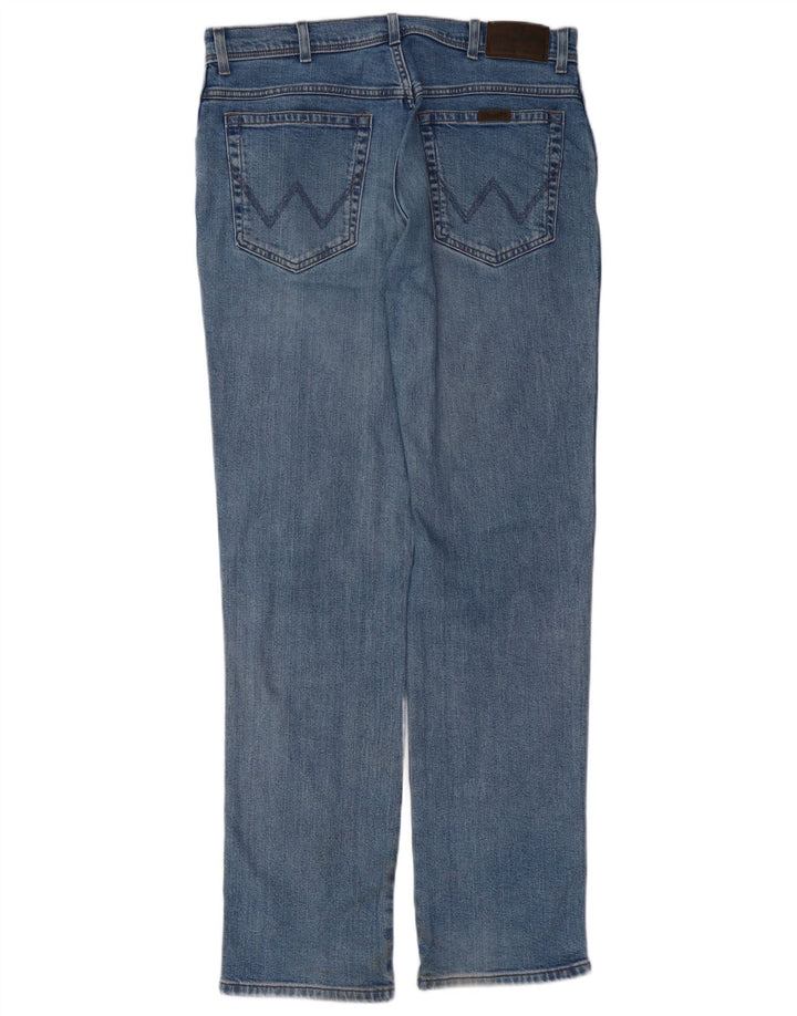 WRANGLER Mens Straight Jeans W36 L34  Blue Cotton