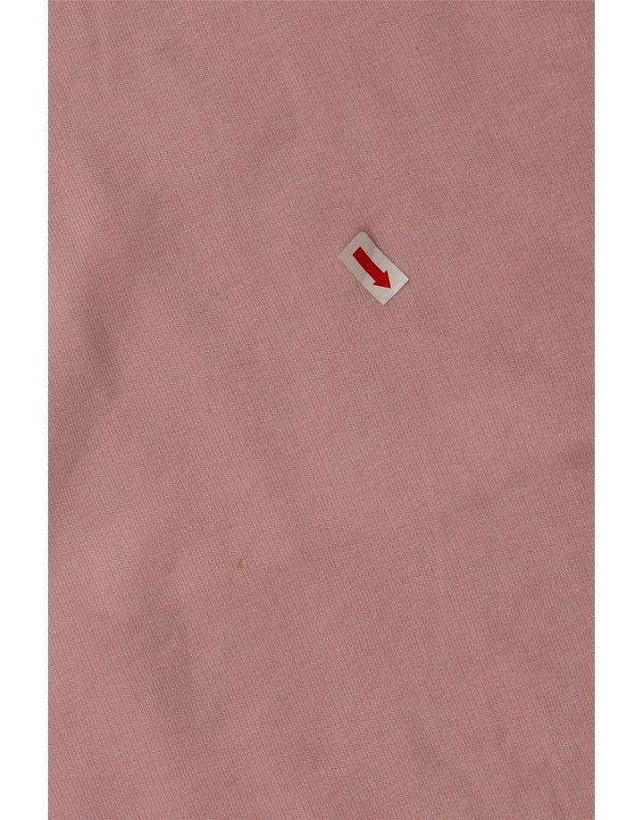 Marks & Spencer Womens Oversized Hoodie Jumper UK 8 Small Pink Cotton