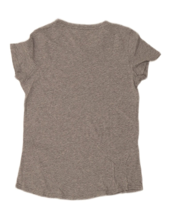 Puma Womens Graphic T-Shirt Top UK 14 Medium Grey Cotton