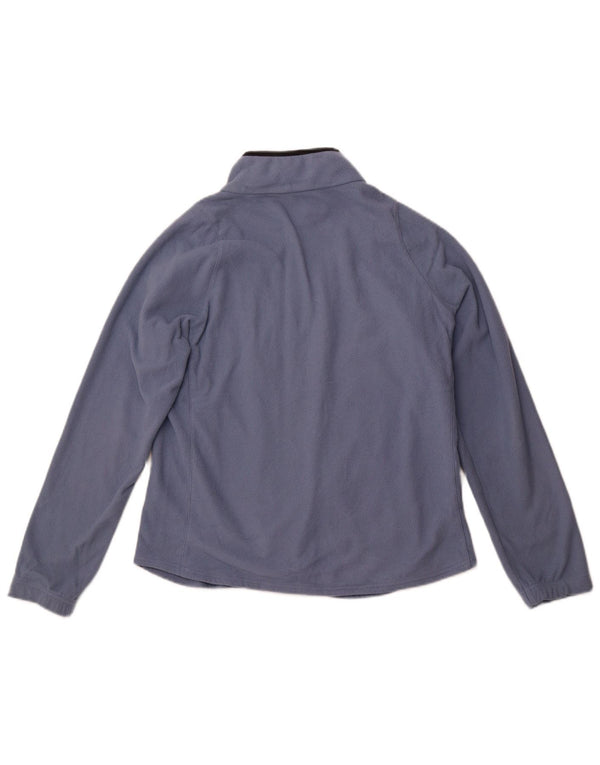 UNDER ARMOUR Womens Fleece Jacket UK 14 Medium Blue Polyester