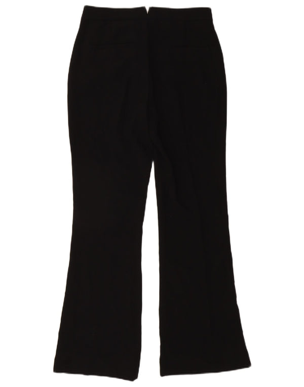 Zara Womens Flare Casual Trousers Small W26 L30 Black