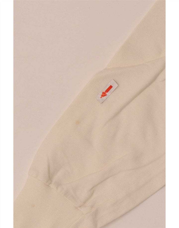 North Sails Mens Graphic Sweatshirt Jumper Medium White Cotton