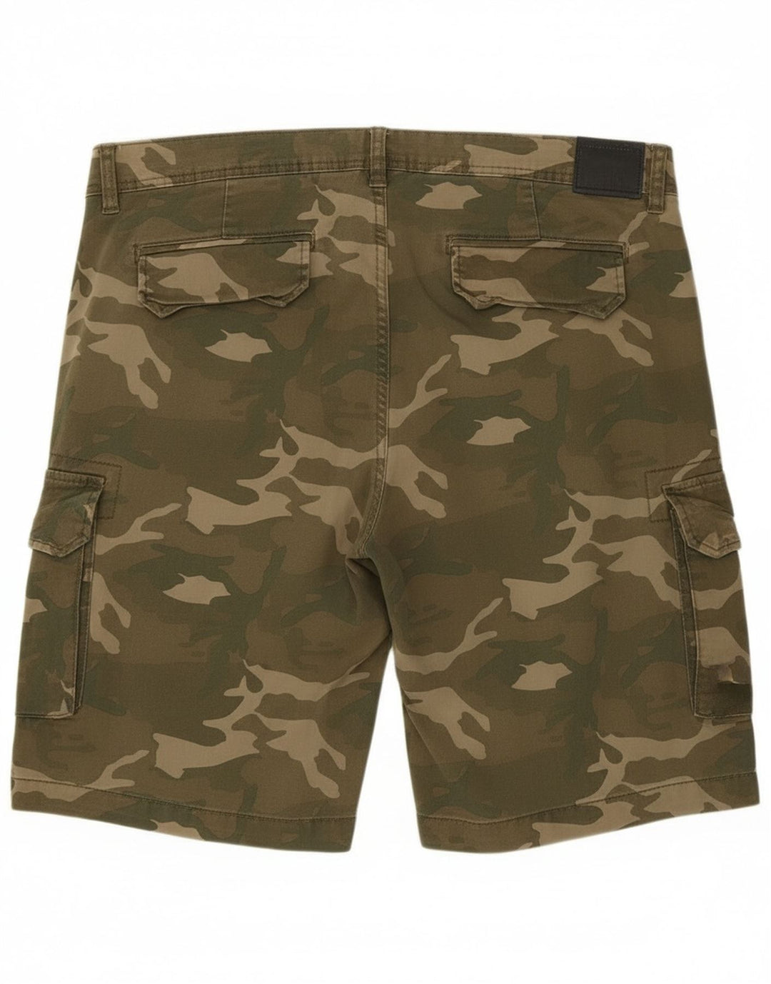 OVS Mens Cargo Shorts W36 Large Khaki Camouflage Cotton Army
