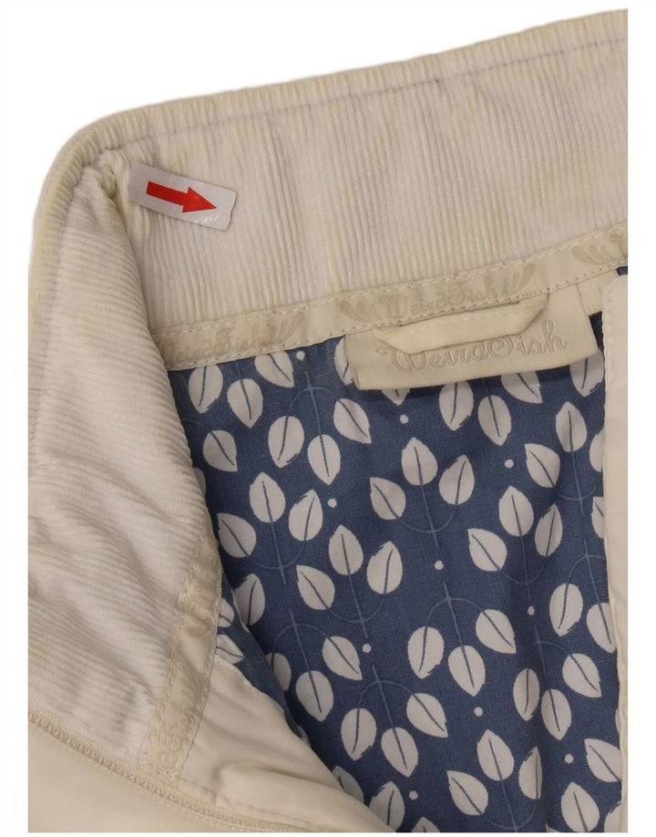 WEIRD FISH Womens Padded Gilet UK 14 Large White Polyester